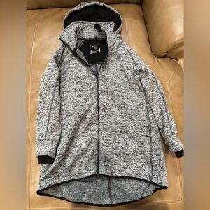 Calvin Klein Black and Gray Zip-Up Men's Sweater